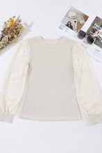 Load image into Gallery viewer, Mock Neck Lace Long Sleeve Top
