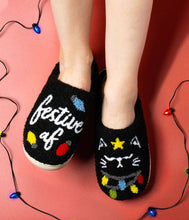 Load image into Gallery viewer, Two Left Feet Holiday Lounge Out Loud Comfy Slippers OS: Large / Sleigh All Day