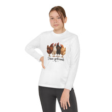 Load image into Gallery viewer, I Have Girlfriends Chicken Youth Long Sleeve Tee