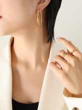 Load image into Gallery viewer, 18K Gold-Plated Titanium Steel Earrings