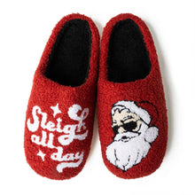 Load image into Gallery viewer, Two Left Feet Holiday Lounge Out Loud Comfy Slippers OS: Medium / Peace of Peppermint