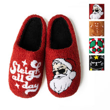 Load image into Gallery viewer, Two Left Feet Holiday Lounge Out Loud Comfy Slippers OS: Large / Sleigh All Day
