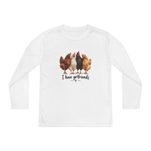 Load image into Gallery viewer, I Have Girlfriends Chicken Youth Long Sleeve Tee
