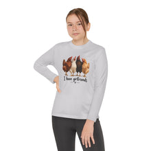 Load image into Gallery viewer, I Have Girlfriends Chicken Youth Long Sleeve Tee

