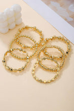 Load image into Gallery viewer, LDC Alloy Plated 6pcs Irregular Beading Bracelet: Gold
