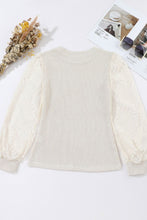 Load image into Gallery viewer, Mock Neck Lace Long Sleeve Top
