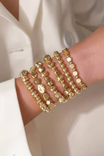 Load image into Gallery viewer, LDC Alloy Plated 6pcs Irregular Beading Bracelet: Gold

