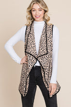 Load image into Gallery viewer, LEOPARD PRINT DRAPED VEST
